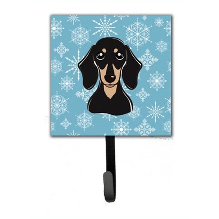 Jensendistributionservices Snowflake Smooth Black And Tan Dachshund Leash & Key Holder MI1719475